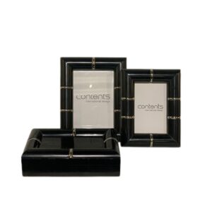 Black Silver Inlay Frame & Box