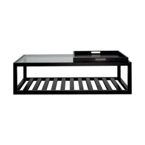 Brad oak coffee table with glass top