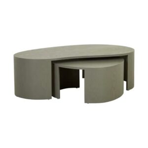 Oberon curved ash nesting coffee tables